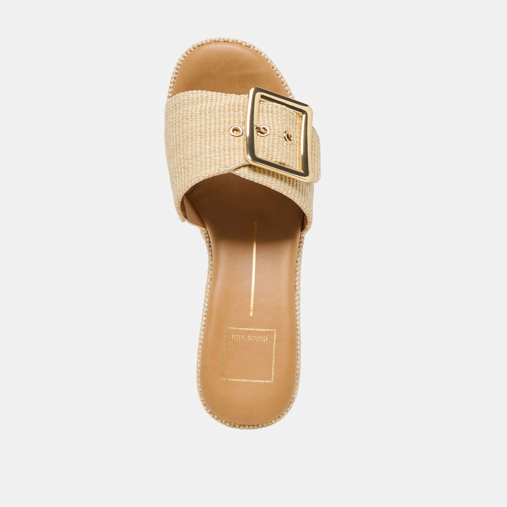 JILIAN WEDGES LT NATURAL RAFFIA