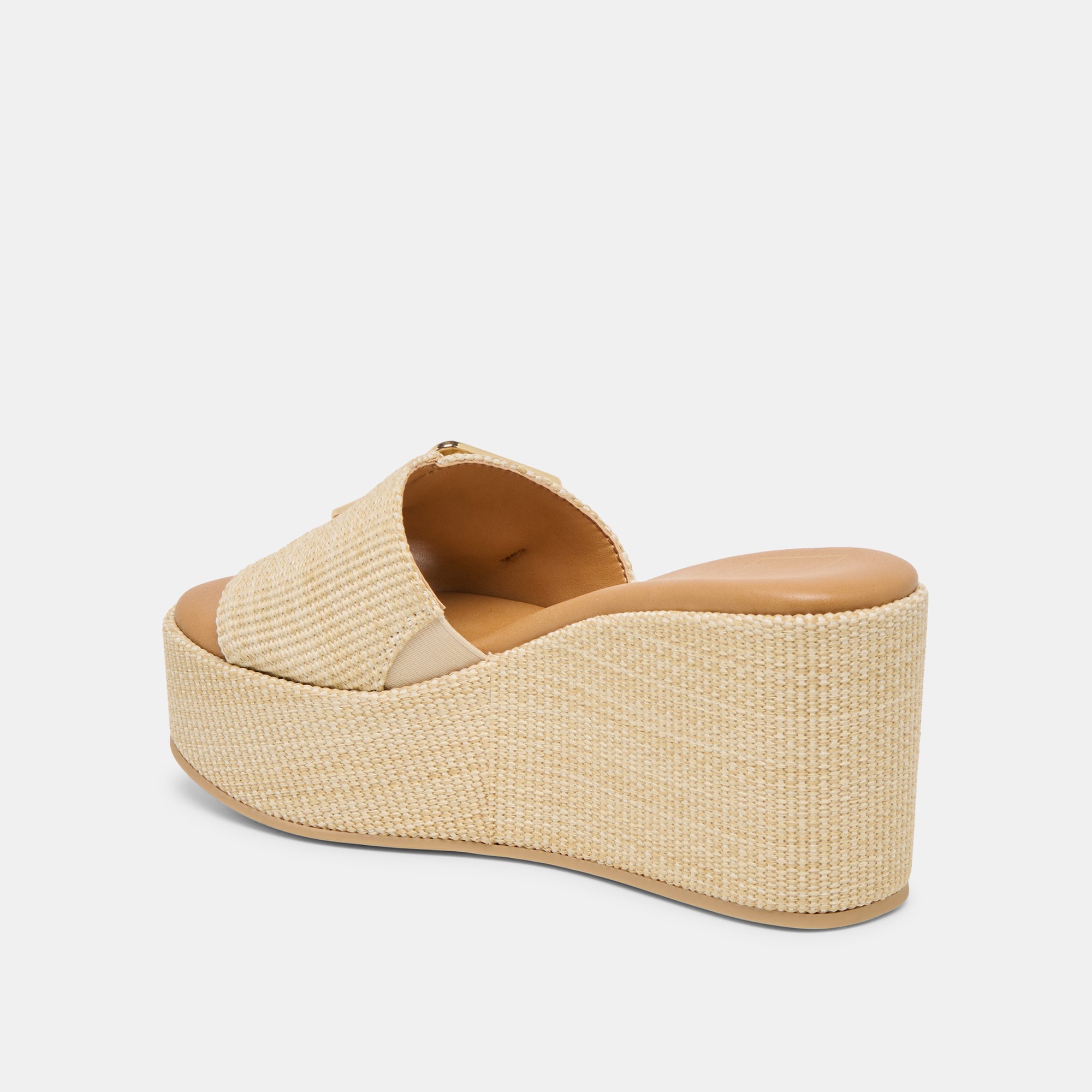 JILIAN WEDGES LT NATURAL RAFFIA