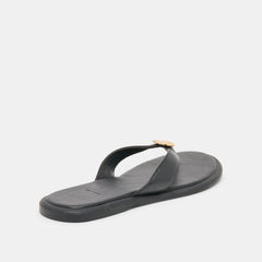 JAINA SANDALS BLACK LEATHER
